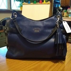 Guess crossbody shoulder bag Cobalt & Black
